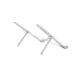 Soporte Portátil de Aluminio para Laptop / Amplia Compatibilidad de 11-17.3" / Ajuste de Altura 46.5 mm-136.5 mm / Capacidad de carga de 5 kg / Diseño Plegable / Material de Aleación de Aluminio + Silicona.