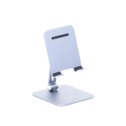 Soporte de Aluminio para IPad & Tablet | Plegable |Angulo Ajustable de 180° y 270° | Base Antideslizante | Protección  de Silicona | Amplia Compatibilidad con dispositivos de 7.9'' a 12.9'' | Aluminio Solido | Color Gris