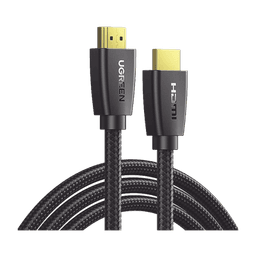 Cable HDMI 2.0  de Nylon Trenzado / 10 m / 4K@60Hz / HDR / 3D / HEC (Canal Ethernet HDMI) / ARC (Canal de Retorno de Audio / Color Profundo de 48 bits / Audio de 32 canales / HDCP 2.2 /Audio DTS: X / 18 Gbps / Blindaje de 4 capas