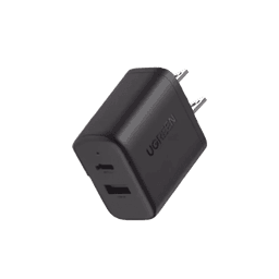 Cargador Rápido de 2 Puertos 20W Negro