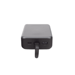 Power Bank Portatil | 20000mAh (74Wh) | 30W | Con Cable USB-C Incorporado | 2 Salidas 22,5W | Pantalla Inteligente | Multiple Proteccion | Aprobado por Aerolíneas | Color Grey.