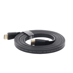 Cable HDMI 2.0 Plano de 3 m / 4K@60Hz / HDR / 3D / HEC (Canal Ethernet HDMI) / ARC (Canal de Retorno de Audio) / Color Profundo de 48 bits / Audio de 32 canales / HDCP /Audio Dolby True HD 7.1 / 18 Gbps / Estañado y Triple Blindaje / Anti Interfere