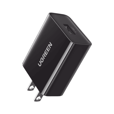 Cargador de 18W | 1 Puerto USB-A | Carga Rápida | QC3.0/ QC2.0 /QC1.0 AFC, FCP, BC1.2| Tamaño Compacto | UL, PSE, FCC, CE | Protección Múltiple.