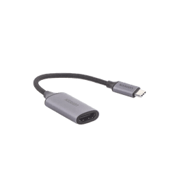 Cable Adaptador USB C a HDMI 4K@60Hz / Convertidor Thunderbolt 3 / Caja de Aluminio / HDMI V2.0 / 3D / Longitud del cable 10cm