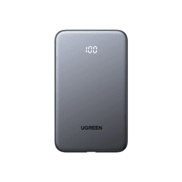 Power Bank / 10000 mAh / 37 Wh / Salida USB-C PD 20W / Salida USB-A SCP 22.5W / Cable USB-C Integrado / Indicador Digital LED
