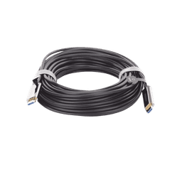 Cable HDMI de 20 Metros por Fibra Óptica 8K@60Hz / Fibra de 4 núcleos + Cobre estañado de 7 núcleos / Compatible con HDMI 2.1 / Alta velocidad 18 Gbps / 3D / HDR / Caja de Aleacion Zinc / Premium