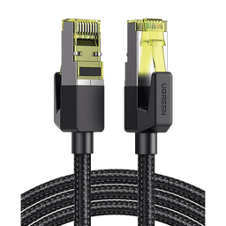 Cable Ethernet Cat7 CLASSâ… F/FTP Redondo con Malla de Nylon 2 Metros