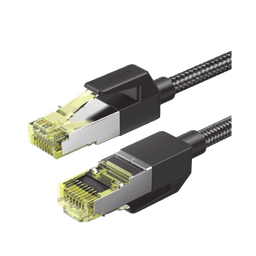 Cable Ethernet Cat7 CLASSâ… F/FTP Redondo con Malla de Nylon 3 Metros