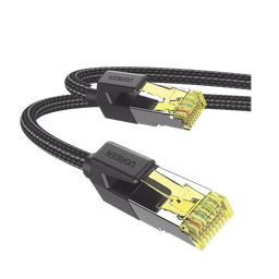 Cable Ethernet Cat7 CLASSâ… F/FTP Redondo con Malla de Nylon 3 Metros