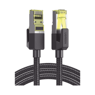 Cable Ethernet Cat7 CLASSâ… F/FTP Redondo con Malla de Nylon 3 Metros