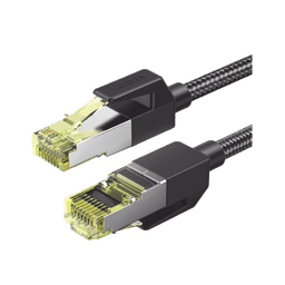 Cable Ethernet Cat7 CLASSâ… F/FTP Redondo con Malla de Nylon 5 Metros