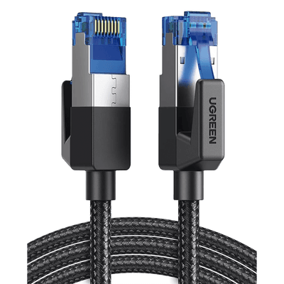 Cable Ethernet Cat8 CLASSⅠF/FTP Redondo con Malla de Nylon 2 Metros