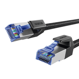 Cable Ethernet Cat8 CLASSâ… F/FTP Redondo con Malla de Nylon 5 Metros