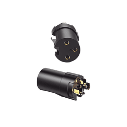 Conector de Audio XLR Tipo Canon Hembra / PVC / ABS / Aleación Zinc / Anti Oxidante / Anti Caida / Sin Aflojarse /Apertura Ajustable de 6.0 a 7.0 mm / Soldable