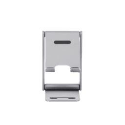 Soporte para Teléfono Celular de Aluminio / Angulo Ajustable / Amplia Compatibilidad con dispositivos de 4.7'' a 7.9'' / Antideslizante / Antiarañazos / Plegable / Color Gris