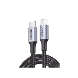 Cable USB-C a USB-C | 3 Metros | Carga Rápida de hasta 100W | Transferencia de datos 480 Mbps | PD3.0 | QC4.0/3.0/2.0 | FPC | AFC | Protección Integrada| Caja de Aluminio | Nylon Trenzado | Amplia Compatibilidad | Color Negro. 