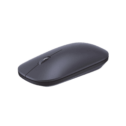 Mouse inalámbrico 2.4 GHz | Ultra Delgado y Silencioso | DPI 1000/1600/2000/4000 (Ajustable)  | Alcance 10m | Scroll de Aluminio | Adaptable a diferentes superficies | Diseño suave al tacto | Contiene Receptor USB | Color Negro.