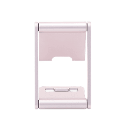 Soporte para Teléfono Celular de Aluminio / Angulo Ajustable / Amplia Compatibilidad con dispositivos de 4.7'' a 7.9'' / Antideslizante / Antiarañazos / Plegable / Color Rosa