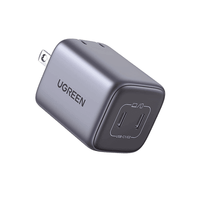 Cargador de 45W serie Nexode Mini | 2 Puertos USB-C de Carga Rápida | Tecnología GaN II | Power Delivery 3.0 | Quick Charge 4.0 | Chip Confiable y Carga Inteligente | Optimiza la Experiencia de Carga | Tecnología Thermal Guard