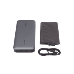 Power Bank / 25000mAh / 145W Max. / 3 Puertos USB / PD 3.0 / QC 3.0 / Pantalla Inteligente / Carcasa Ignífuga