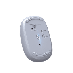 Mouse Inalámbrico 2.4G 800/1200/1600/2400 DPI | Función de 3 botones | Alcance 10m | Silencioso |  Ergonómico | Anti-caída y Anti-interferencias | Batería Alcalina AA incluida  | Color Dusty Blue.