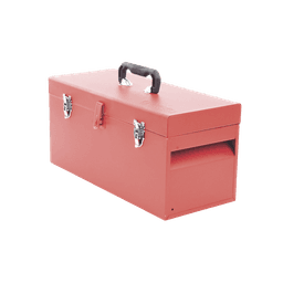 Caja de herramientas metálica con soble cerradura de 51 x 21.5 x 24cm.