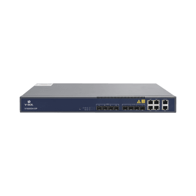 OLT de 4 puertos EPON con 8 puertos Uplink (4 puertos Gigabit Ethernet + 4 puertos Gigabit Ethernet SFP) , hasta 256 ONUS,