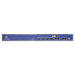 OLT de 2 puertos GPON + 4 puertos Uplink (2 puertos Gigabit Ethernet + 2 puerto SFP/SFP+) , hasta 256 ONUS