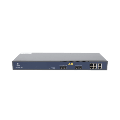 OLT de 2 puertos EPON con 6 puertos Uplink (4 puertos Gigabit Ethernet + 2 puertos Gigabit Ethernet SFP/SFP+) / hasta 128 ONUS