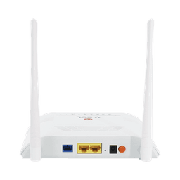 ONU Dual G/EPON con Wi-Fi en 2.4 GHz + 1 puerto LAN Gigabit +  1 puerto LAN Fast Ethernet, hasta 300 Mbps vía inalámbrico