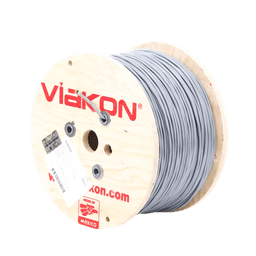 Cable 2 x 18 AWG / Blindado / 305 Metros / Riser / UL / Color Gris / Hecho en México