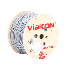 Cable 2 x 18 AWG / Blindado / 305 Metros / Riser / UL / Color Gris / Hecho en México