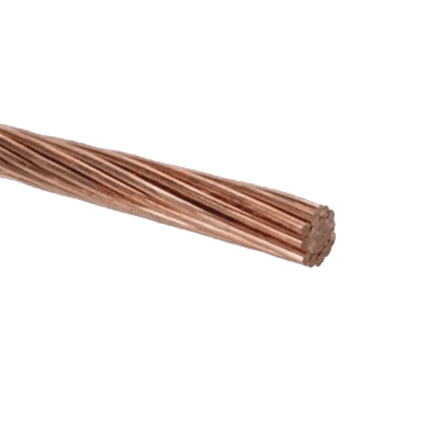 Cable de Cobre Desnudo Semiduro 7 Hilos, Cal. 6 AWG, Rollo de 100 m.