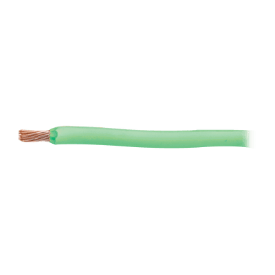 (SLY303) Cable 8 awg  color verde,Conductor de cobre suave cableado. Aislamiento de PVC, autoextinguible. (Venta por Metro)