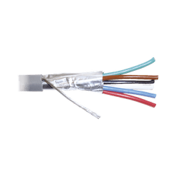 Bobina de 305 metros de cable 8 conductores, 22 AWG, tipo CMR, de color gris para aplicaciones en Alarmas de intrusión /Control de acceso/Interfonos y TV porteros/Automatización/Audio y Voceo.