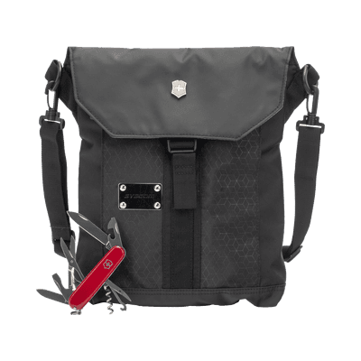 Paquete Victorinox de Mochila ADVENTURE TRAVELER DELUXE y Navaja CLIMBER de 14 Funciones.