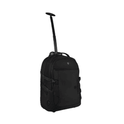 Mochila VX Sport EVO con Ruedas, Mango Telescópico y Correas al Hombro. Fabricada en Poliéster Negro repelente al Agua. Backpack on Wheels.