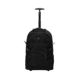 Mochila VX Sport EVO con Ruedas, Mango Telescópico y Correas al Hombro. Fabricada en Poliéster Negro repelente al Agua. Backpack on Wheels.