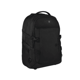 Mochila VX Sport EVO con Ruedas, Mango Telescópico y Correas al Hombro. Fabricada en Poliéster Negro repelente al Agua. Backpack on Wheels.