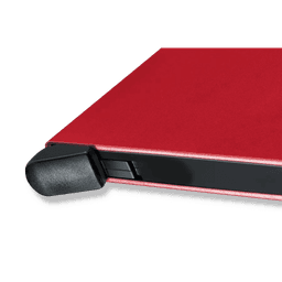 Tarjetero / Almacenamiento Seguro 4-6 Tarjetas / Aluminio Duradero / Protección RFID / Sistema Deslizamiento Patentado / Color Rojo.