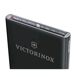 Tarjetero / Almacenamiento Seguro 4-6 Tarjetas / Aluminio Duradero / Protección RFID / Sistema Deslizamiento Patentado / Color Negro.