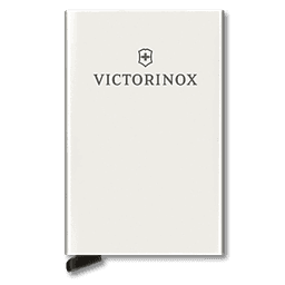 Tarjetero / Almacenamiento Seguro 4-6 Tarjetas / Aluminio Duradero / Protección RFID / Sistema Deslizamiento Patentado / Color Gris Claro.