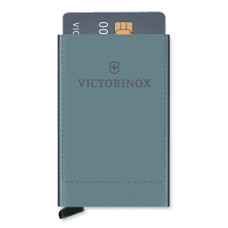 Tarjetero / Almacenamiento Seguro 4-6 Tarjetas / Aluminio Duradero / Protección RFID / Sistema Deslizamiento Patentado / Color Gris.