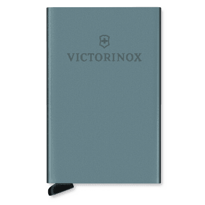 Tarjetero / Almacenamiento Seguro 4-6 Tarjetas / Aluminio Duradero / Protección RFID / Sistema Deslizamiento Patentado / Color Gris.