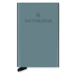 Tarjetero / Almacenamiento Seguro 4-6 Tarjetas / Aluminio Duradero / Protección RFID / Sistema Deslizamiento Patentado / Color Gris.