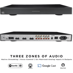 VSSL 3 zonas, 6x50W, con Chromecast, Alexa Cast, Airplay, Spotify Conn en cada zona - funciona con GoogleAsst