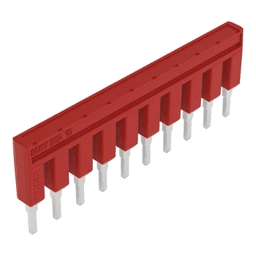 PUENTE DE 10 POLOS AISLADO / 800 V / 25 A / ROJO / COMPLIANT ROHS