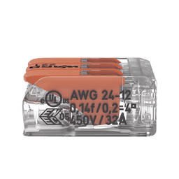 Conector Compacto para 1 Cable de Entrada 2 Cables de Salida / Cables Compatibles 28AWG-12AWG