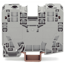 Borna de Paso / 2 Conductores / 35 mm² / POWER CAGE CLAMP / Montaje en Carril DIN 35 x 15 / Poliamida (PA66) / Gris / Tensión 1000 V / Corriente 125 A