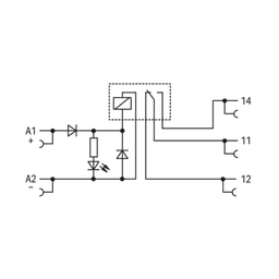 Módulo con Relé WAGO 857-304 / Tensión Nominal 24 VCC / 1 Inversor / Corriente Permanente Límite 6 A / Indicador de Estado LED Amarillo / Ancho de Montaje 6 mm / Material Poliamida (PA 66) / IP20 / Aislamiento Reforzado